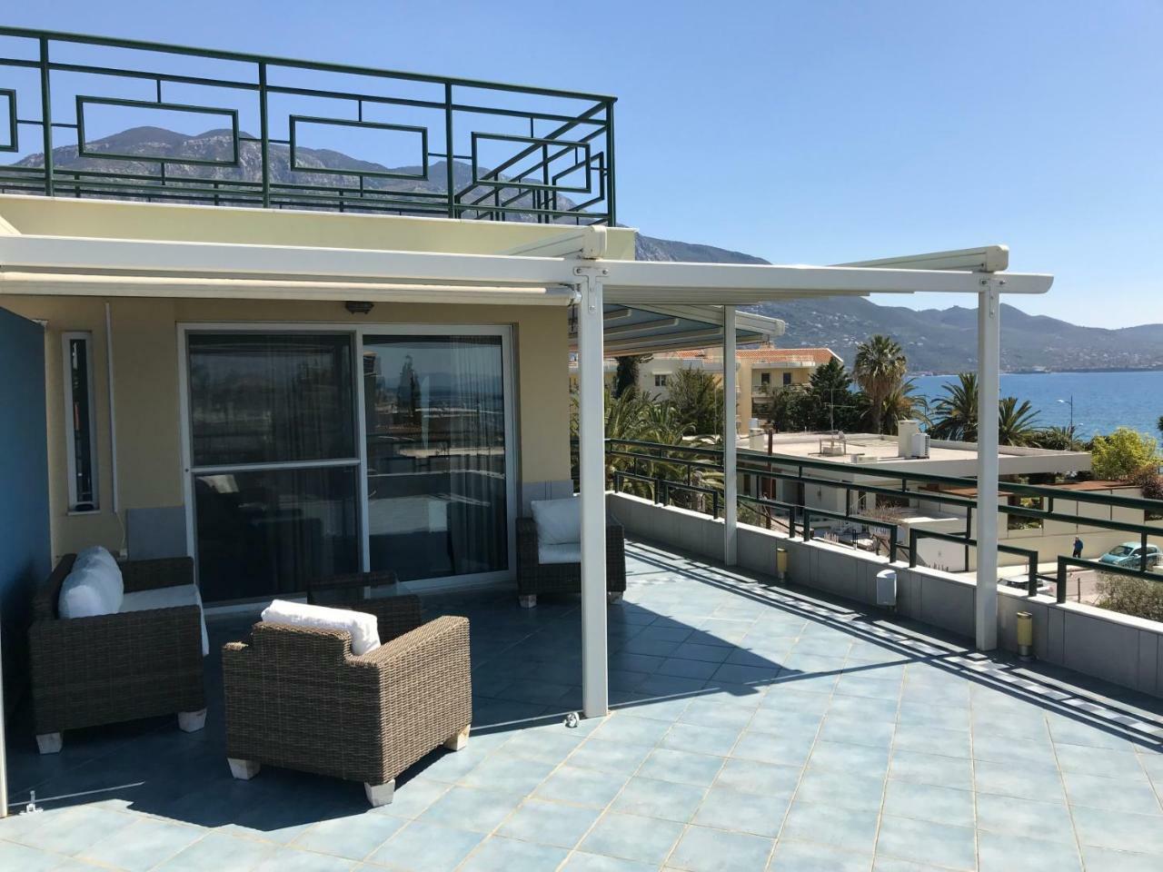 Tg Kalamata Beach Studio With Sea View Terrace 아파트 외부 사진